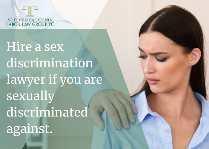 Sexually discriminated at the workplace? Take legal action against the employer through our top sex discrimination lawyer.